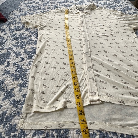 Mountain Khakis Arbor Knit Polo 100% Bamboo Cream Brown Short Sleeve Size L - Picture 13 of 14